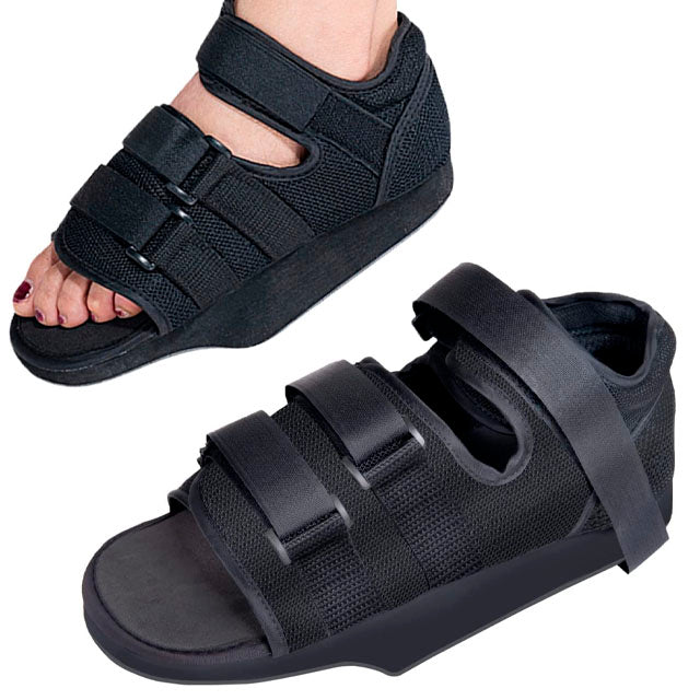 Sapato Pós-Cirúrgico Bilateral Ajustável com Velcro - 3 Tamanhos