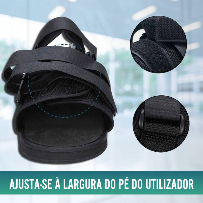 Sapato Pós-Cirúrgico Bilateral Ajustável com Velcro - 3 Tamanhos