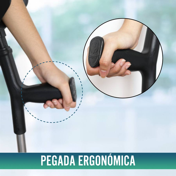 Muleta Ortopédica Ajustável em Altura - Ergonómica