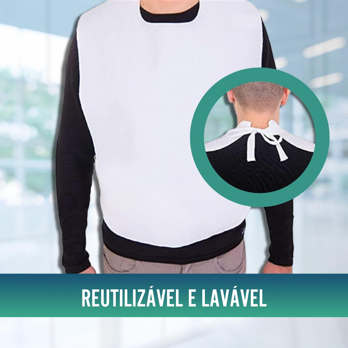 Kit de 3 Babetes à Prova de Água - Reutilizável Para Adultos
