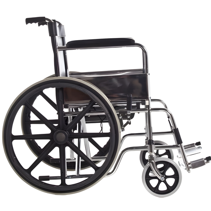 Cadeira de Rodas com Assento Sanitário Acolchoado