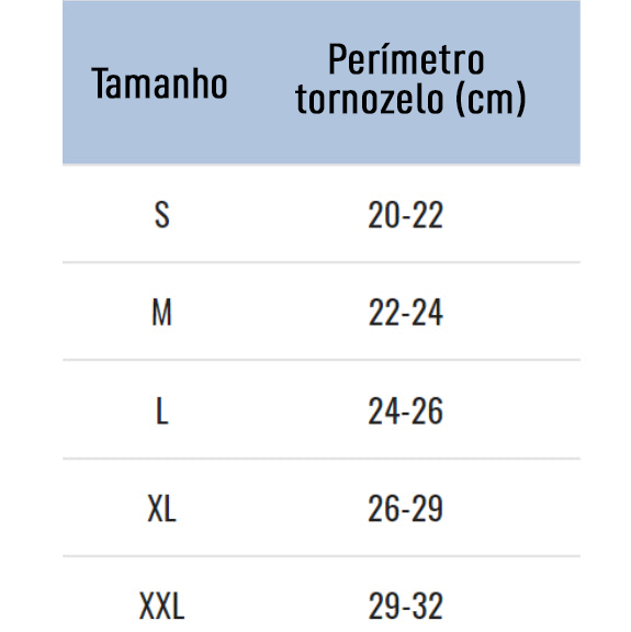 Tornozeleira com Estabilizadores - Calcanhar Descoberto