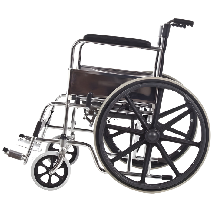 Cadeira de Rodas com Assento Sanitário Acolchoado
