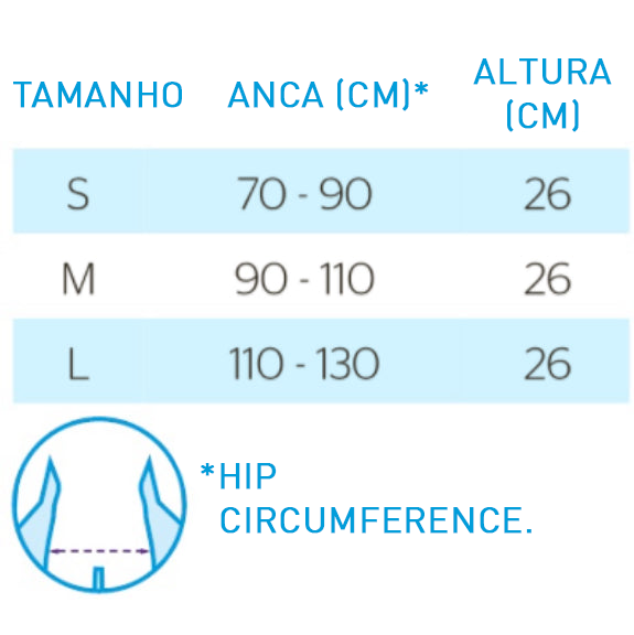 Banda Sacrolombar Superior - Três Tamanhos