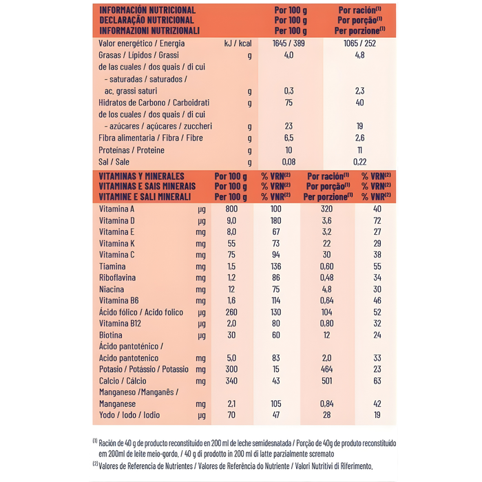 Cereais com Proteínas para 13 porções - Multifrutas