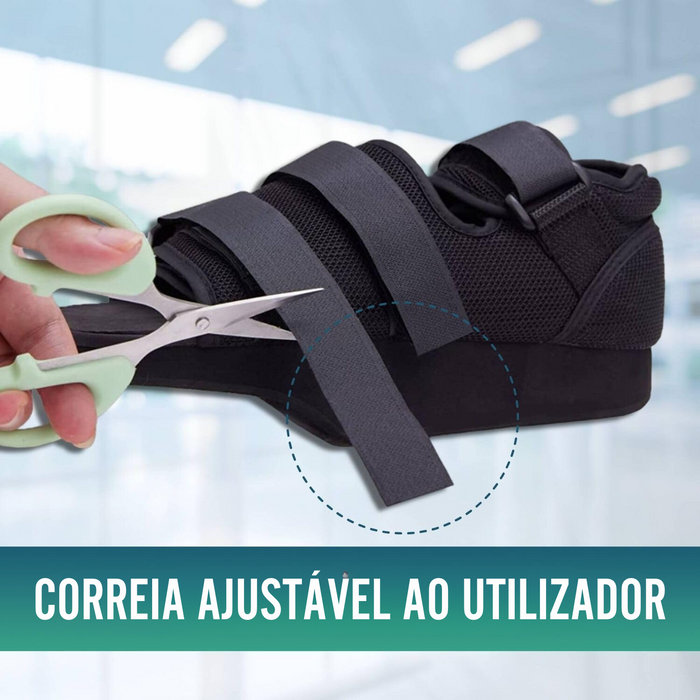 Sapato Pós-Cirúrgico Bilateral Ajustável com Velcro - 3 Tamanhos