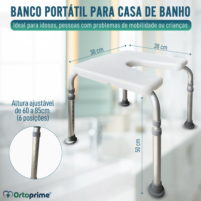 Banco de Banho em Forma de U