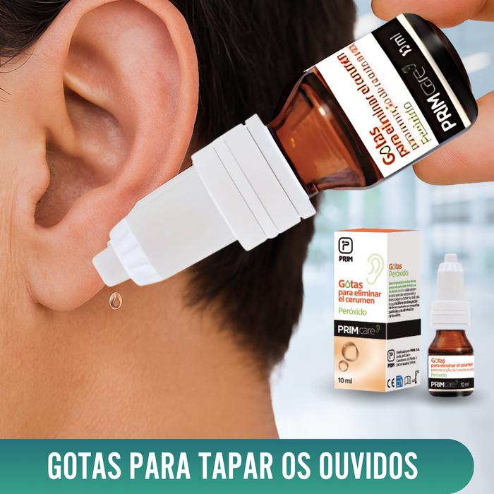 Gotas para Eliminar Cera de Ouvidos | Peróxido 10ml