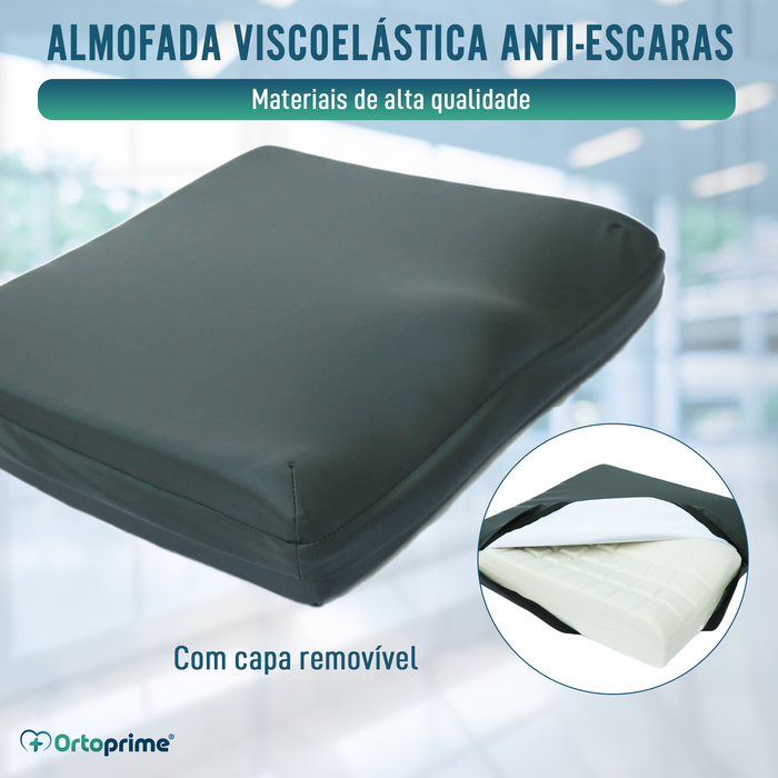 Almofada Anti-Escaras Viscoelástica Espuma de Memória 80kg/m3