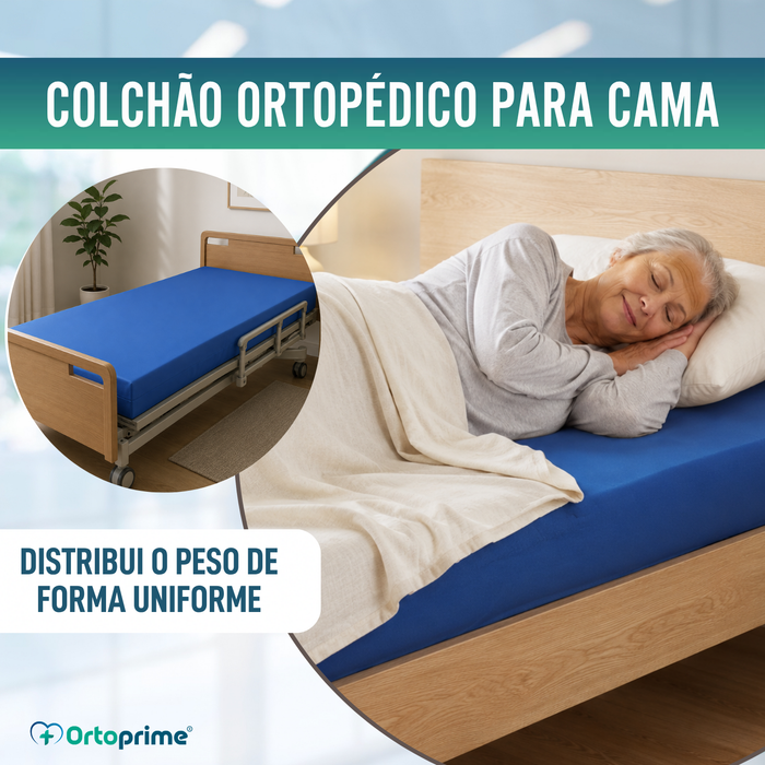 Colchão Viscoelástico Anti-Escaras + Capa - 90 x 190 cm