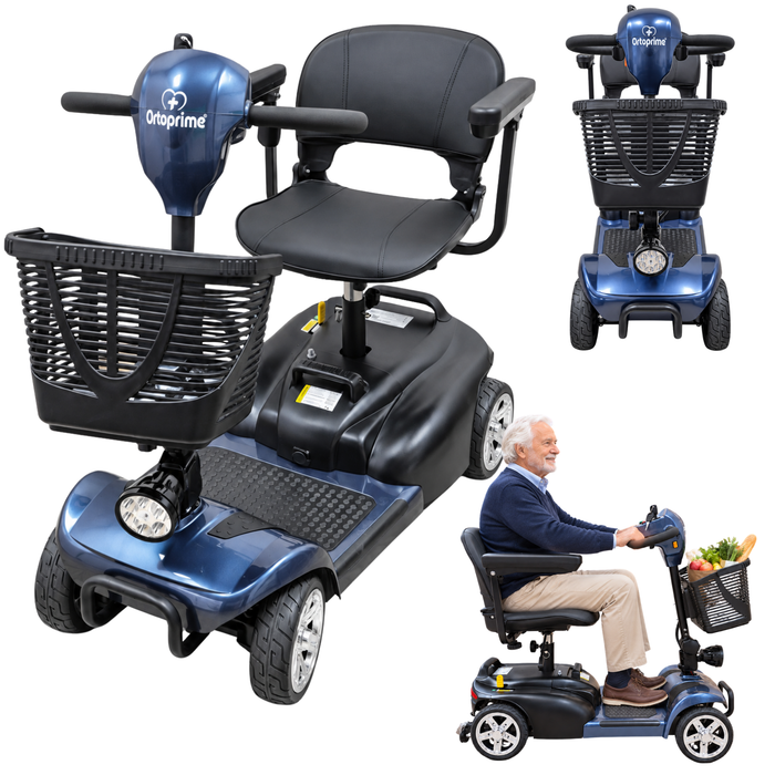 Scooter Elétrico Desmontável 4 Rodas com Bateria Amovível