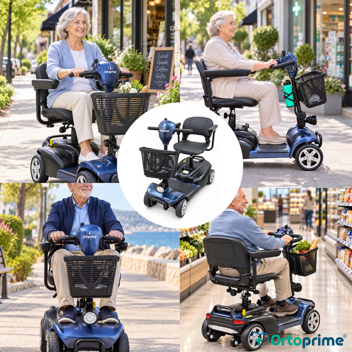 Scooter Elétrico Desmontável 4 Rodas com Bateria Amovível