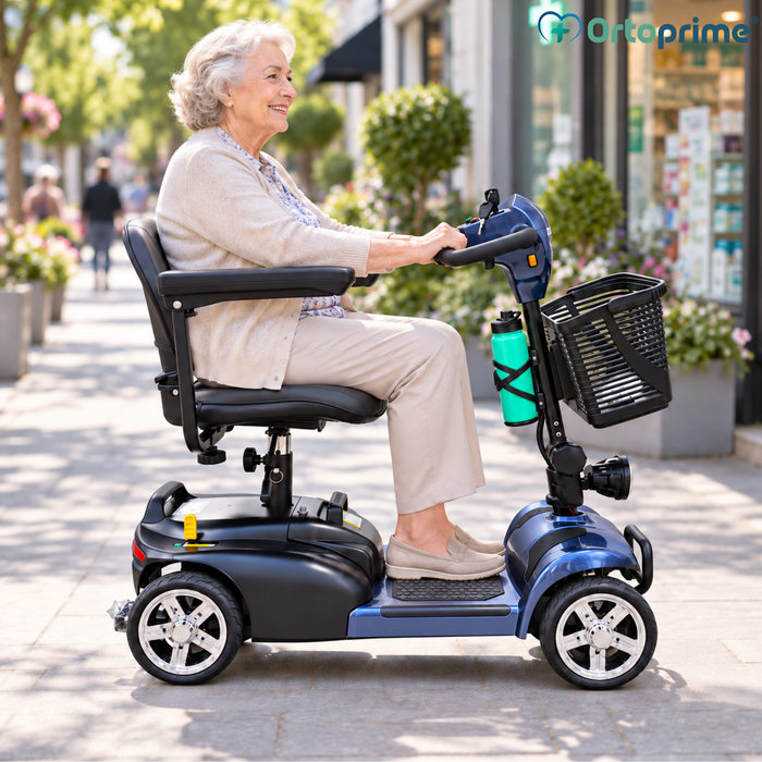 Scooter Elétrico Desmontável 4 Rodas com Bateria Amovível