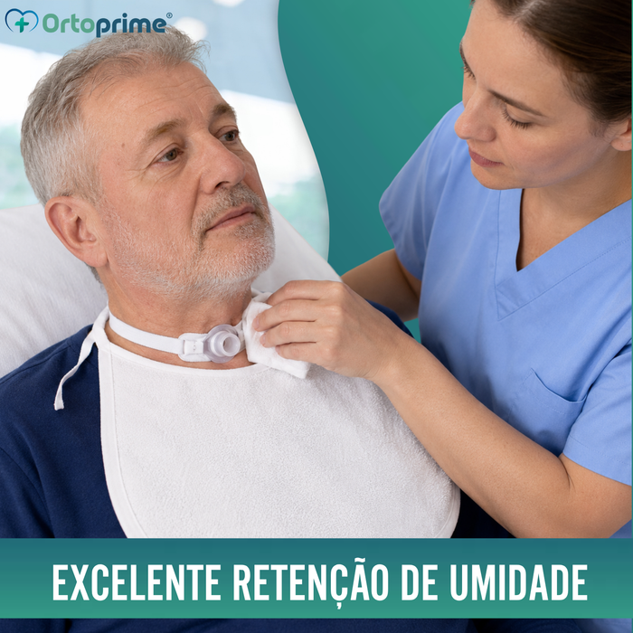 Babete Especial para Traqueostomia - Caixa de 10 Unidades