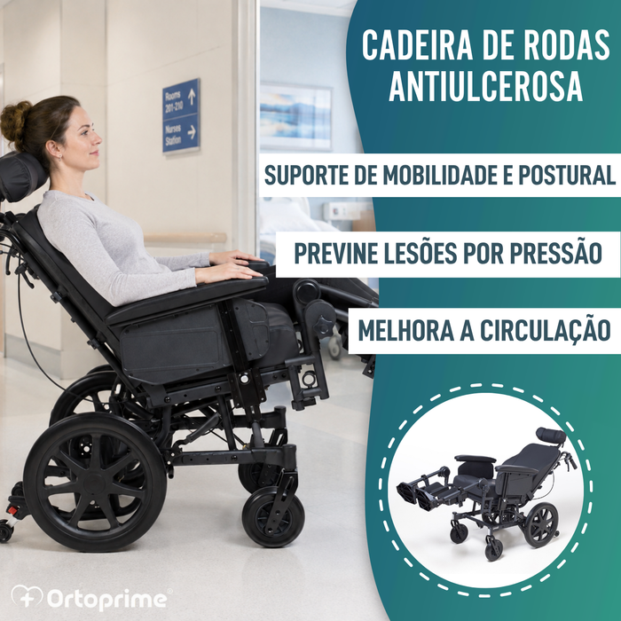 Cadeira de Rodas Basculante de Posicionamento | Anti Úlceras