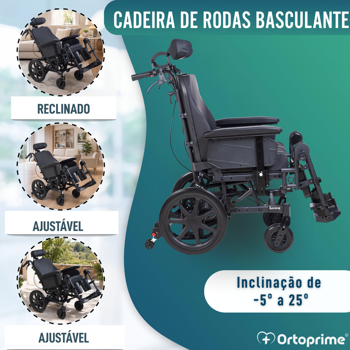 Cadeira de Rodas Basculante de Posicionamento | Anti Úlceras