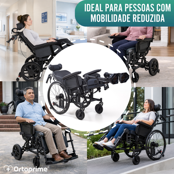 Cadeira de Rodas Basculante de Posicionamento | Anti Úlceras