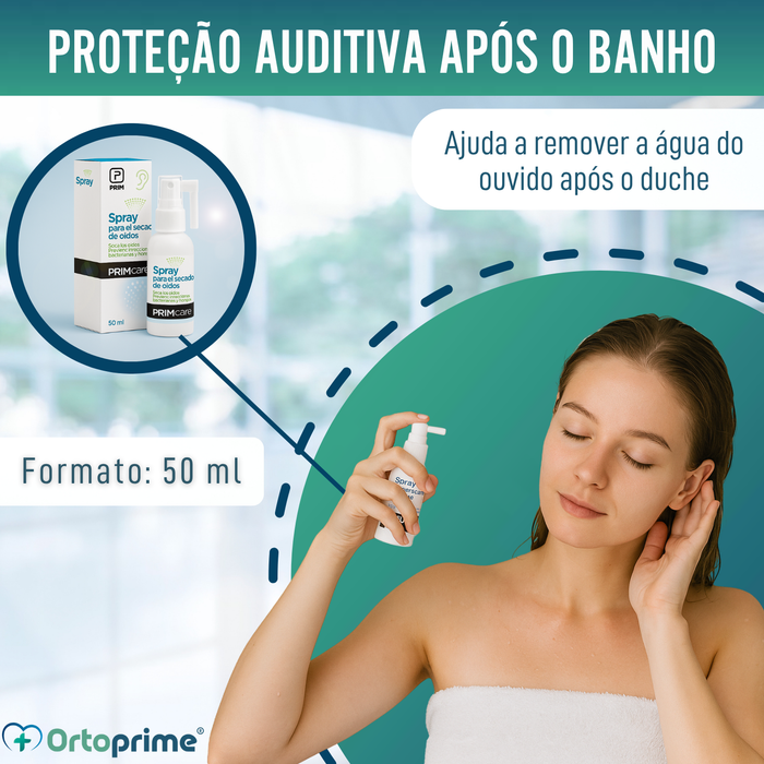 Spray para Secagem dos Ouvidos | Solução de Ação Tripla