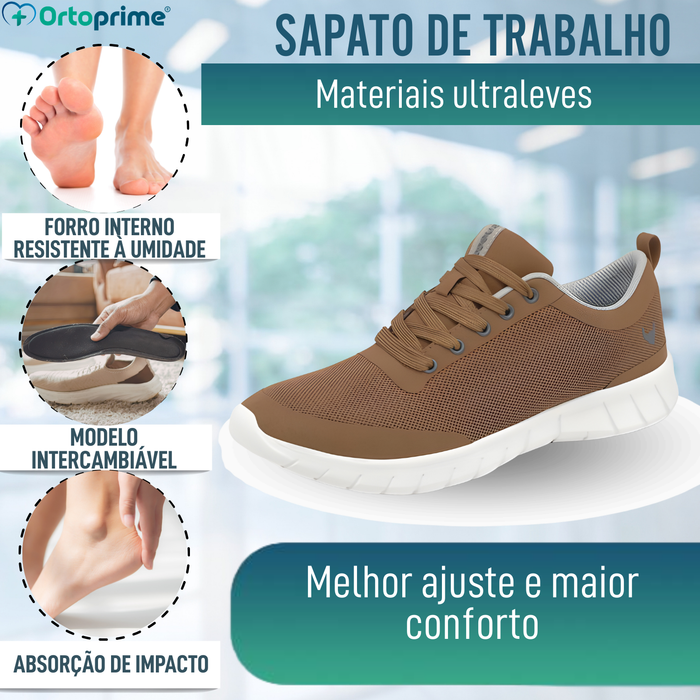 Sapatilha Antiderrapante Confort Suporte de Arco | Unissexo
