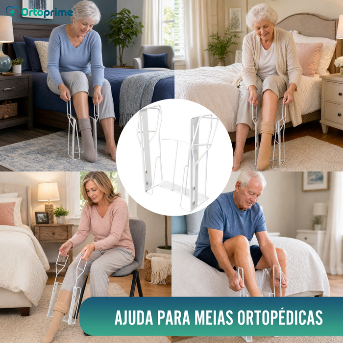 Calçador de Meias de Compressão | Ajuda Dobrável