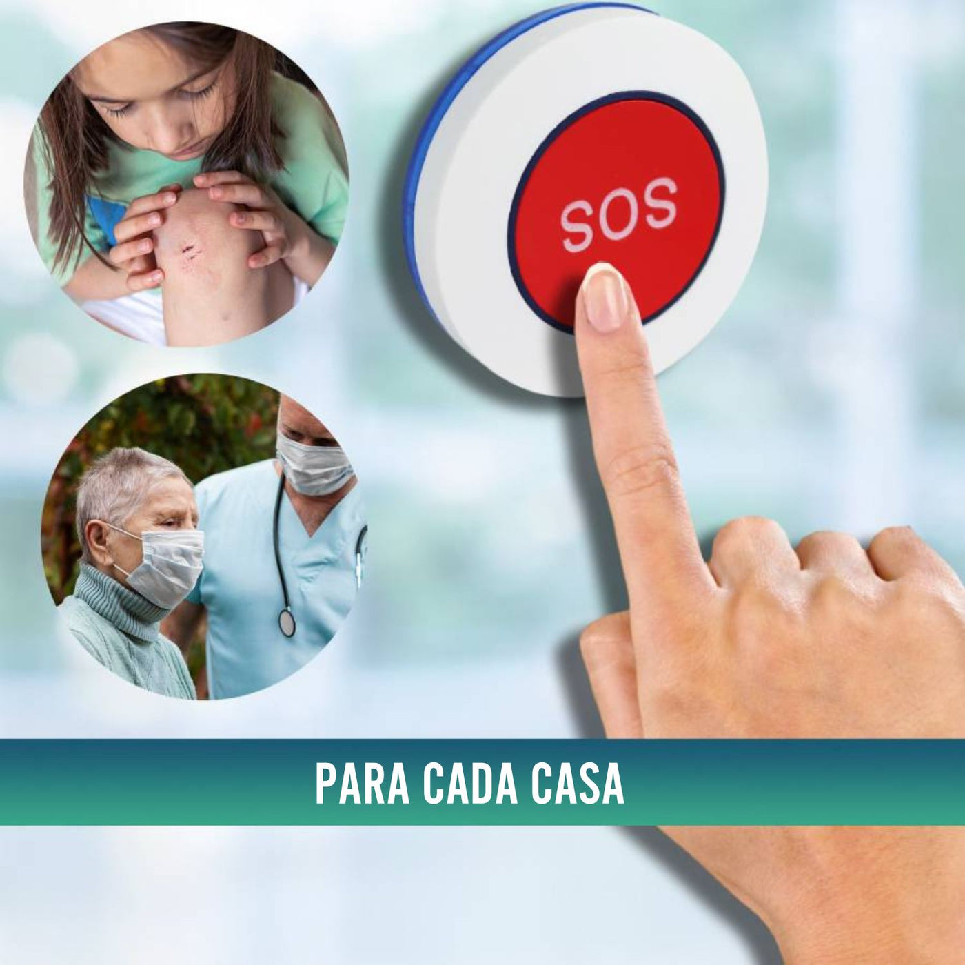 Alarme para Alerta de Pessoas Idosas | Botão de Emergência SOS ...