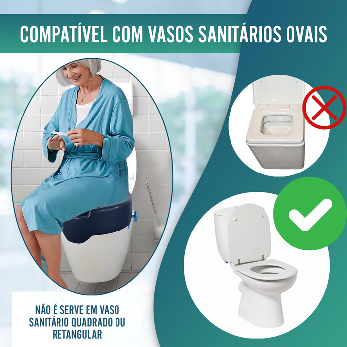 Elevador WC 10 cm Macio | Alçador WC Adultos