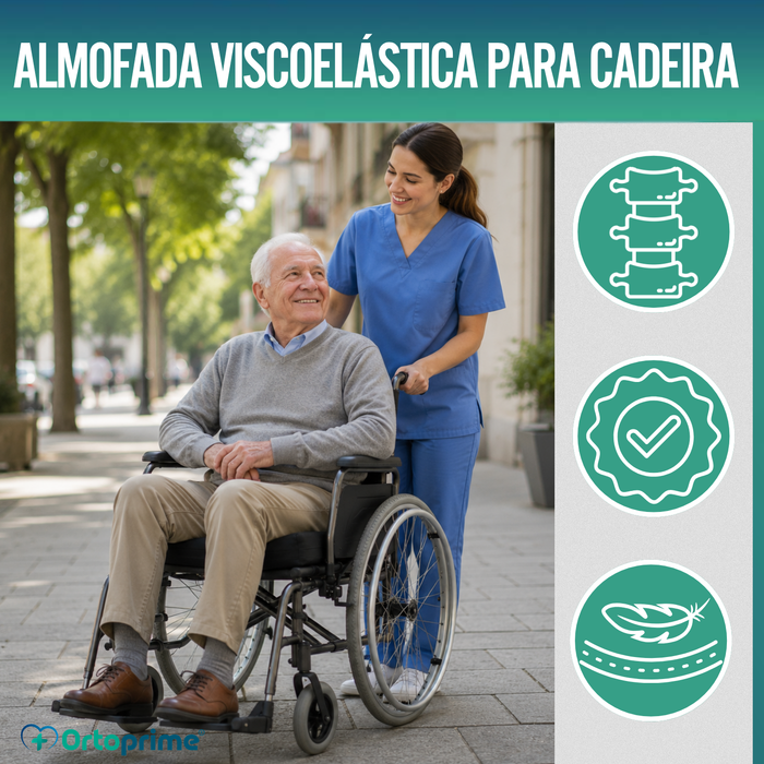 Almofada Anti-Escaras Viscoelástica Espuma de Memória 80kg/m3