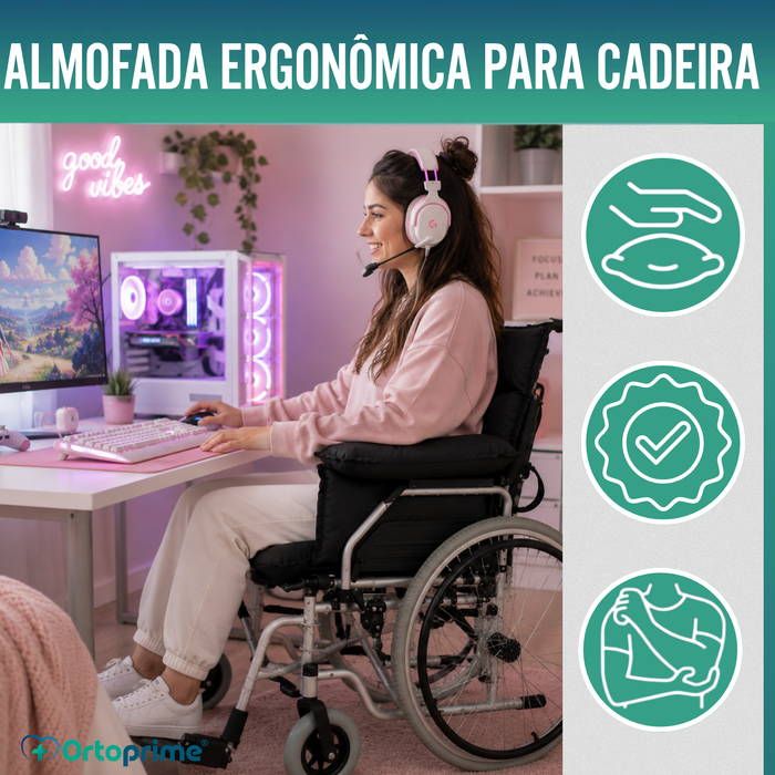 Capa Protetora Anti-Escaras para Cadeira de Rodas e Poltrona
