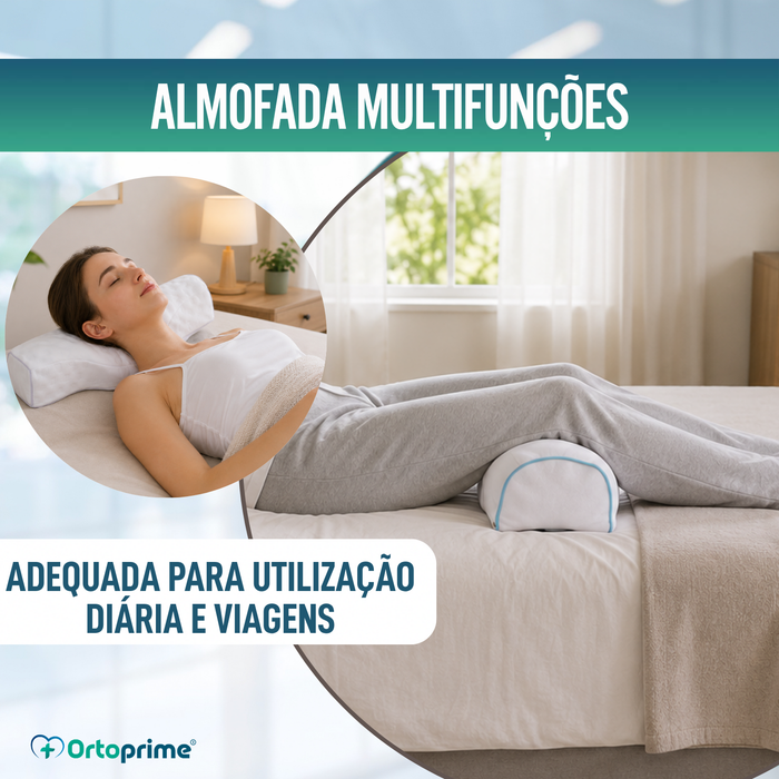 Almofada Ergonómica Versátil - Cervical, Joelhos e Pés