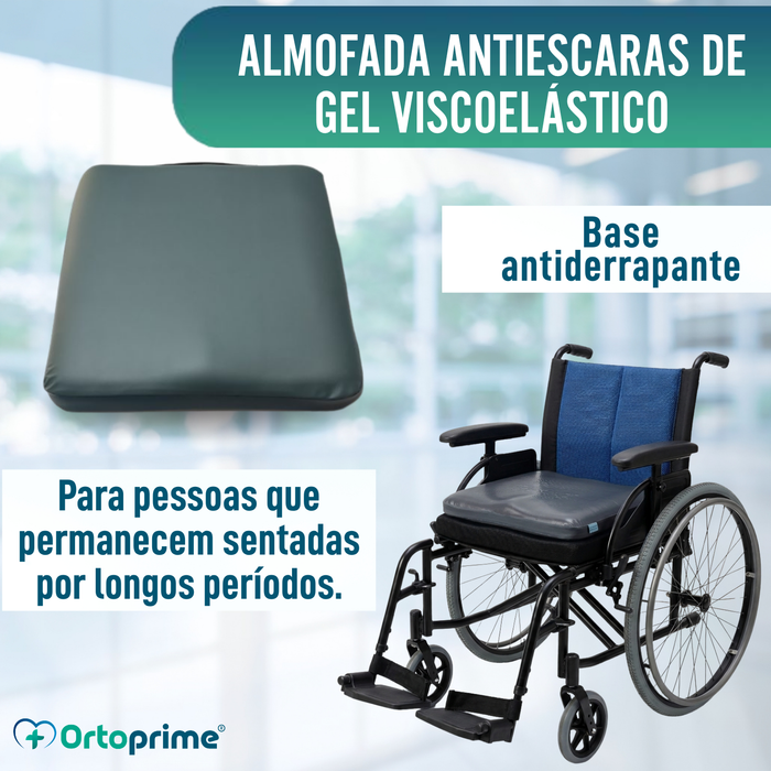 Almofada Antiescaras Visco Gel Quadrada 85 kg/m3 | Impermeável