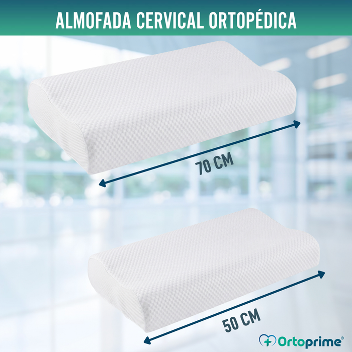 Almofada Cervical com Espuma de Memória Anatómica