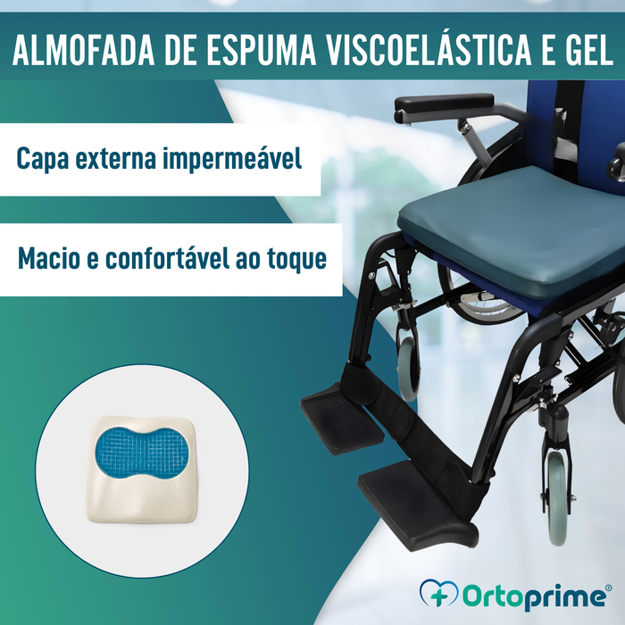 Almofada Antiescaras Visco Gel para Cadeira de Rodas 85 kg/m3