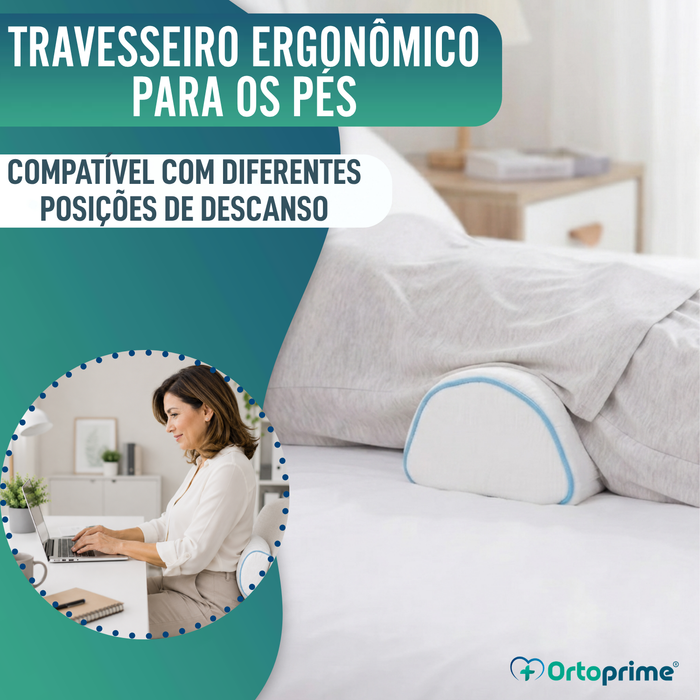 Almofada Ergonómica Versátil - Cervical, Joelhos e Pés