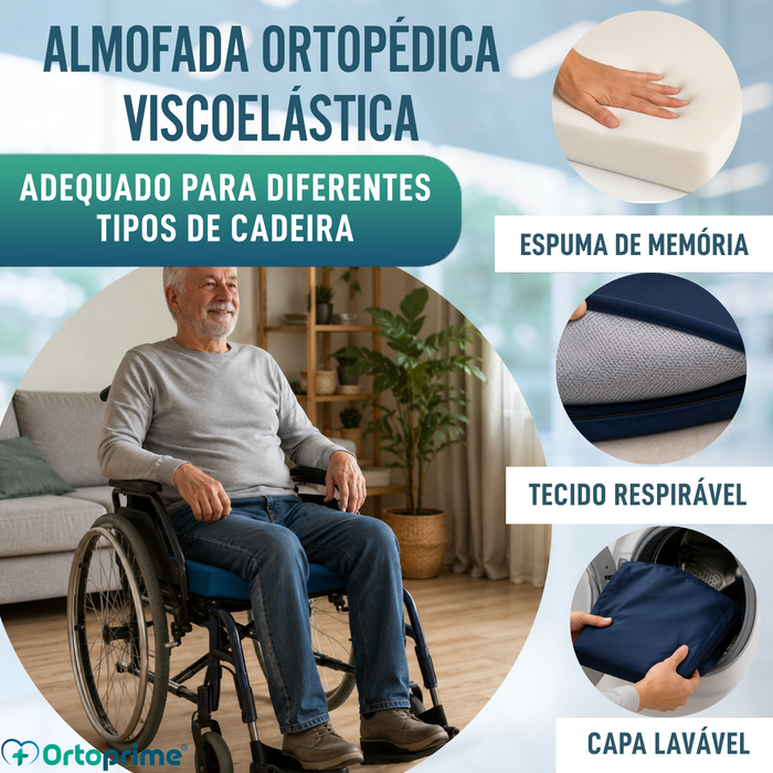 Almofada Anti-Escaras Espuma de Memória 50kg/m3