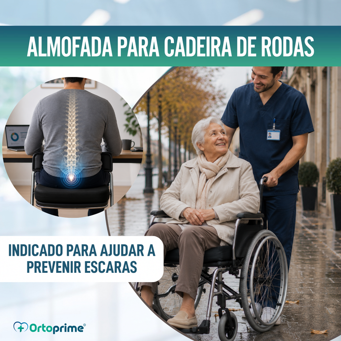 Almofada Anti-Escaras Viscoelástica Espuma de Memória 80kg/m3