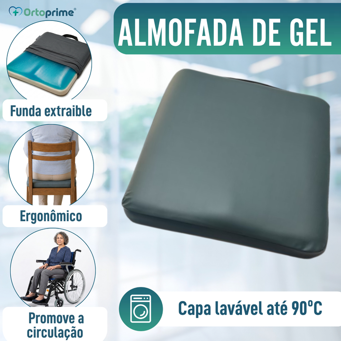 Almofada Antiescaras Visco Gel Quadrada 85 kg/m3 | Impermeável