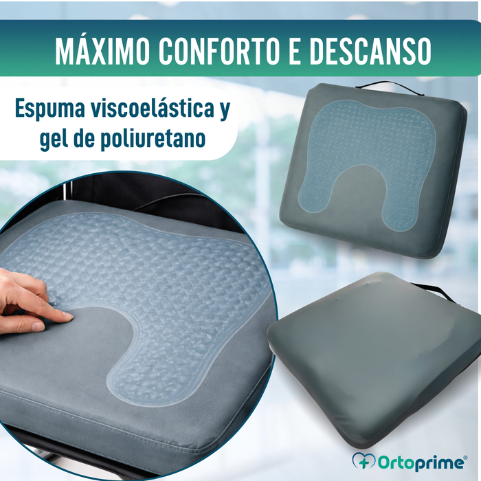 Almofada Antiescaras Visco Gel Ferradura 85 kg/m3