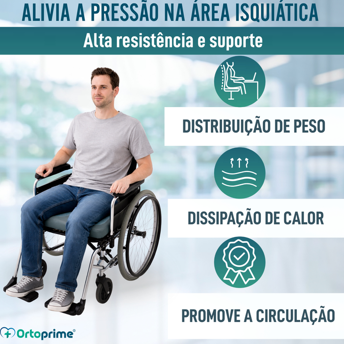 Almofada Antiescaras Visco Gel Ferradura 85 kg/m3