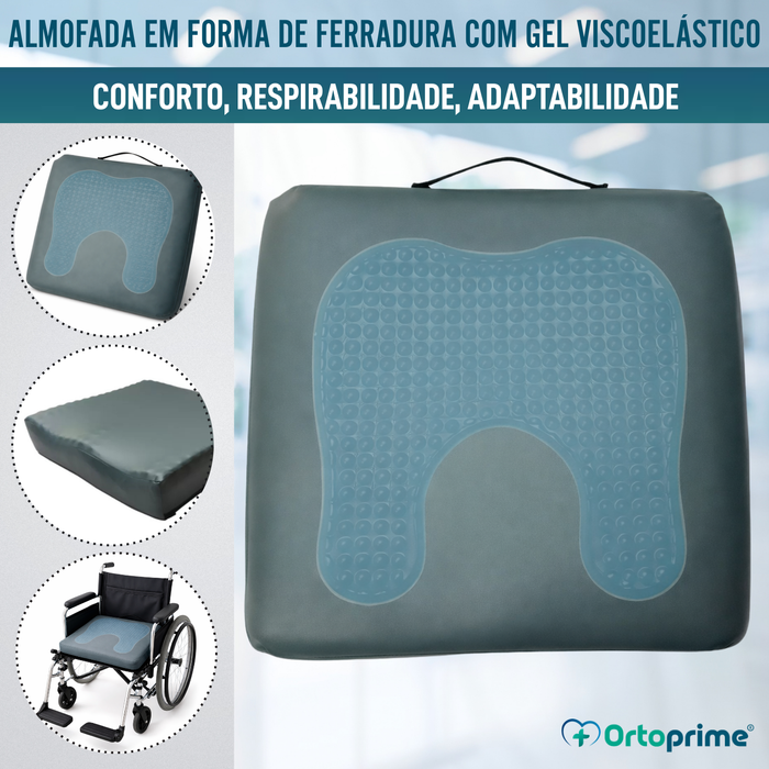 Almofada Antiescaras Visco Gel Ferradura 85 kg/m3