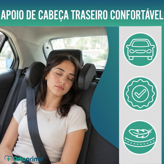 Encosto de Cabeça Auto para Banco Traseiro | Rebatível