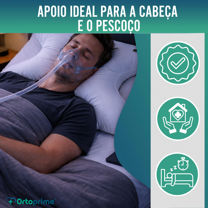 Almofada CPAP Ortopédica para Máscara Respiratória