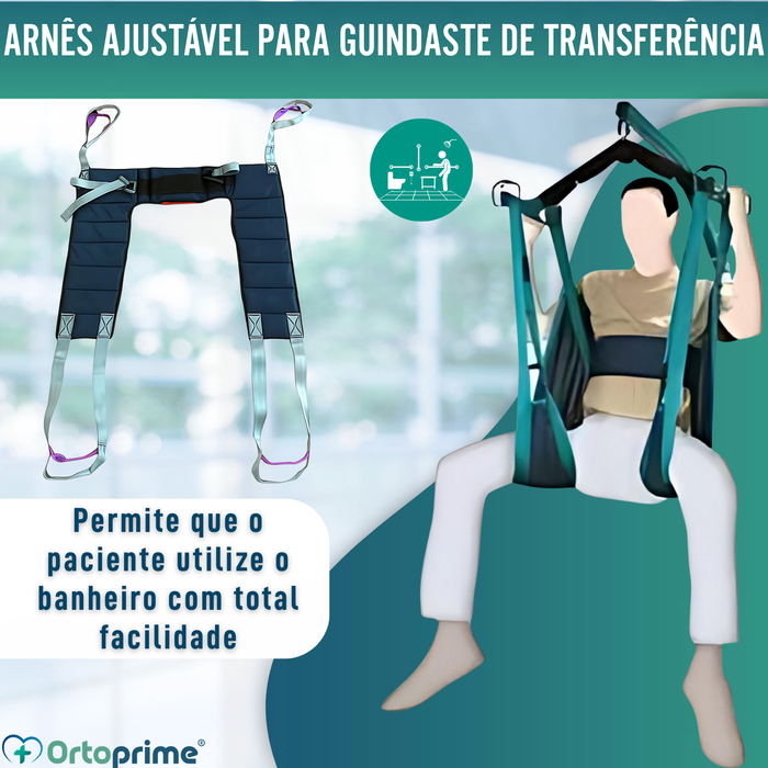 Arnês Ergonómico de Ajuste Rápido para Grúa de Transferência