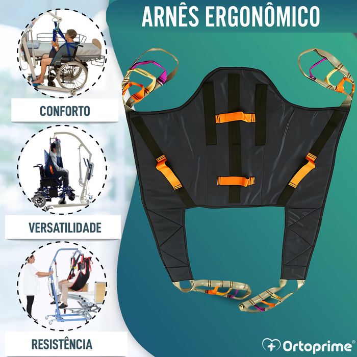 Arnês Ortopédico com Suporte para Grua de Transferência