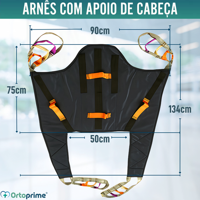 Arnês Ortopédico com Suporte para Grua de Transferência