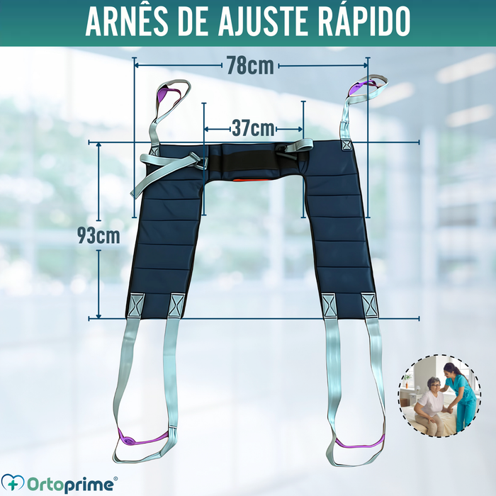Arnês Ergonómico de Ajuste Rápido para Grúa de Transferência
