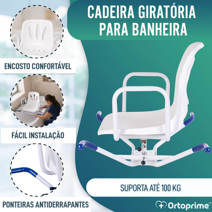 Cadeira de Banho Giratória de 360º