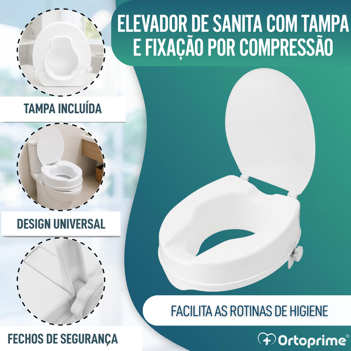 Alteador de Sanita Com Tampa de 10 cm - Universal