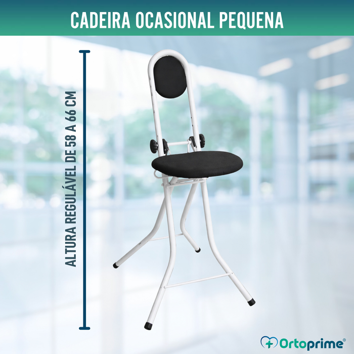 Cadeira de Apoio com Encosto | Altura Regulável