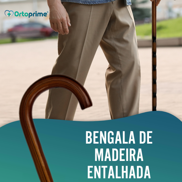 Bengalas para Adultos Ortopédicas com Punho Curvos | 2 Designs