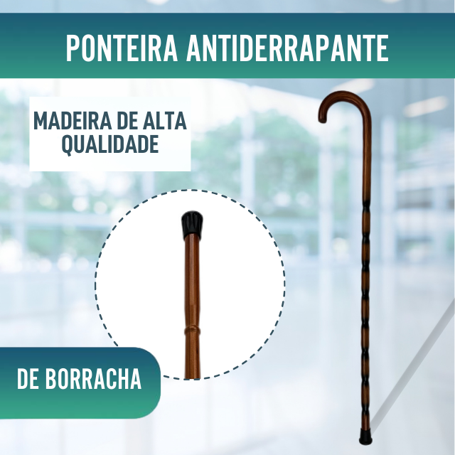 Bengalas para Adultos Ortopédicas com Punho Curvos | 2 Designs